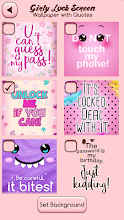 Girly Lock Screen Wallpaper With Quotes Apps On Google Play