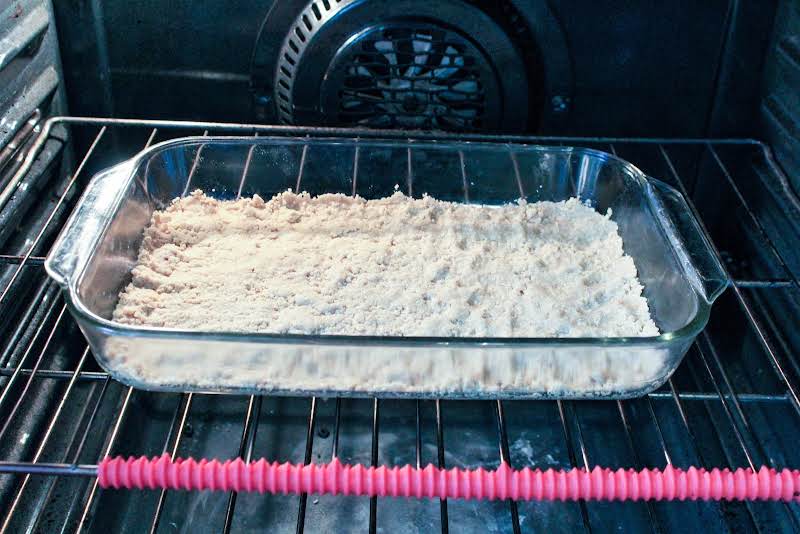 Crust Layer Baking In The Oven.