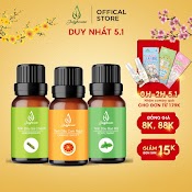 Tinh Dầu Sả Chanh, Bạc Hà, Cam Ngọt, Khuynh Diệp Thiên Nhiên Nguyên Chất Julyhouse 30Ml/50Ml/100Ml Kèm Vỏ Khuếch Tán