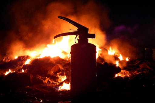 Underground cables on fire at M1 in Johannesburg