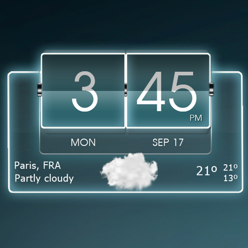 3D Flip Clock Theme Pack 04