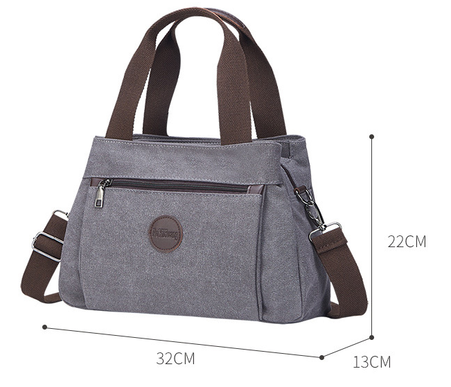 Sac en toile multi-compartiments, idéal pour organiser vos affaires. Parfait pour le travail, les voyages et le quotidien. Robuste et spacieux.