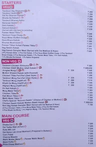 The Spice Lab menu 1