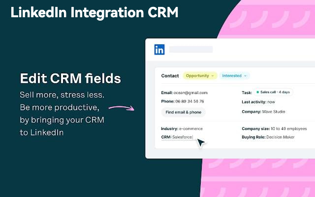 LinkedIn Integration CRM Tool