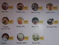 Tea Garage menu 1