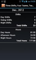 Shift Schedule + Alarm Clock Screenshot