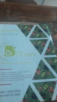 B Fit Cafe menu 4