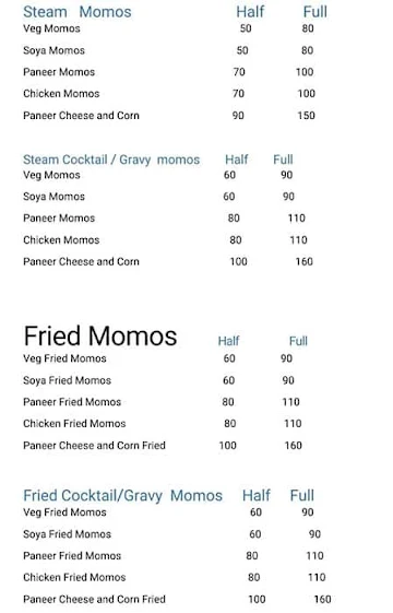 The Sandwich Hub menu 