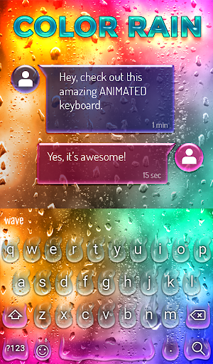 Screenshot Color Rain Keyboard Wallpaper