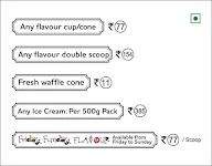 Natural Ice Cream menu 2