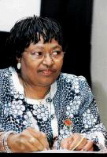 PROBE: Manto Tshabalala-Msimang. Pic. Robbie Tshabalala. © Financial Mail.