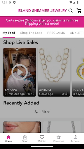 Screenshot ISLAND SHIMMER JEWELRY