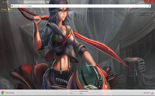 Kill La Kill anime 1920*1080 chrome extension