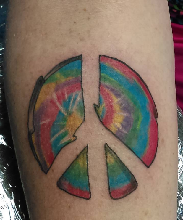 Unique Peace Tattoo