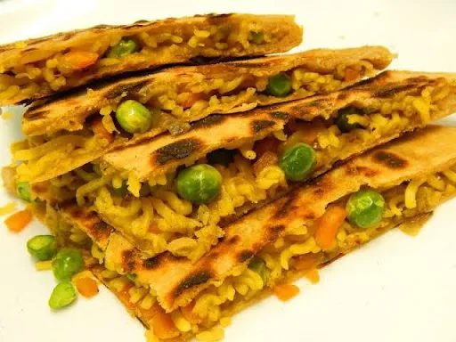 10" Maggie Paratha +Achar, White Butter, Mint Chutney, Dahin