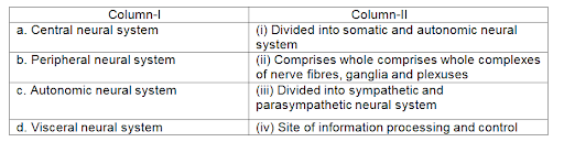 I. Nervous System - Control Systems of Animal Body