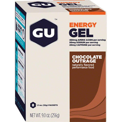 GU Energy Gel Chocolate Outrage 8-Pack