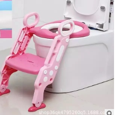 Escalera Auxiliar WC para Niños Asiento Plegable Infantil Suministros Escalera para Bebés Entrenador de Baño Asiento de Inodoro