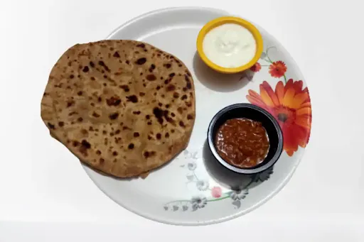 Jain Palak Paneer Paratha