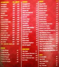 Malhotra Bakery menu 1