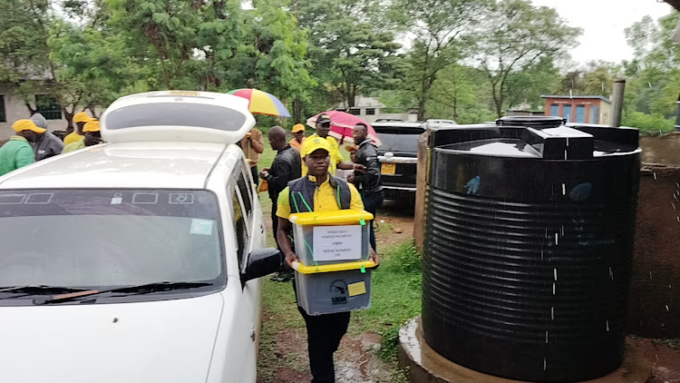 Elections materials in one of the polling centers during UDA Party First Phase grassroot Election in Homa Bay County