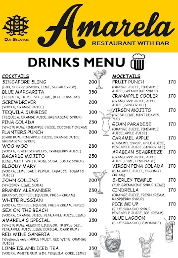 Amarela menu 