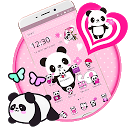 Download Pink Lovely Panda Theme Install Latest APK downloader