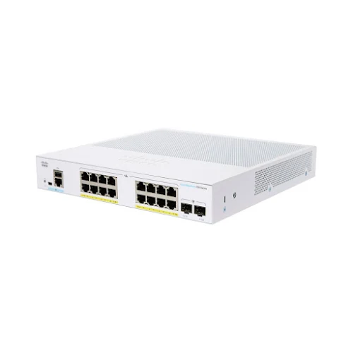 Thiết bị mạng/ Switch Cisco CBS250 Smart 16-port GE, PoE, 2x1G SFP - CBS250-16P-2G-EU