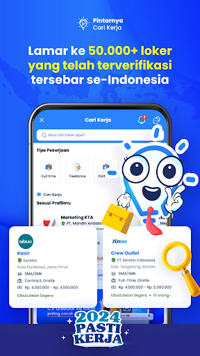 Screenshot Pintarnya Job Search from Home