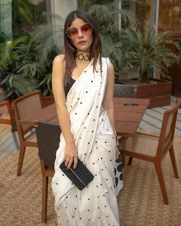 Polka Dot saree