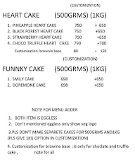 Cake Junction menu 2