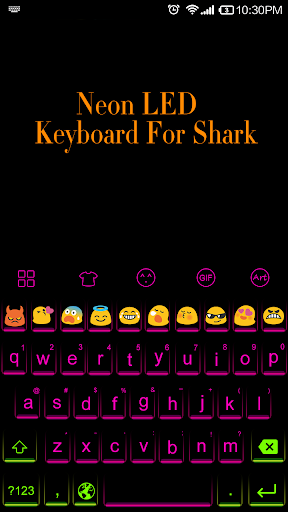 Neon Led -Kitty Emoji Keyboard