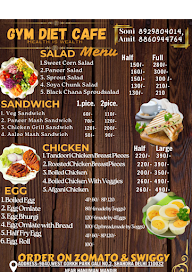 Gym Diet Cafe menu 1