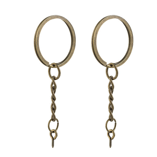 Title 5, Key Ring With Chain Alloy Sheep Eye Secure your...