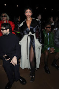  Lori Harvey attends the Ferragamo Fall Winter 2024 fashion show. 