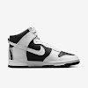 womens dunk high white and black