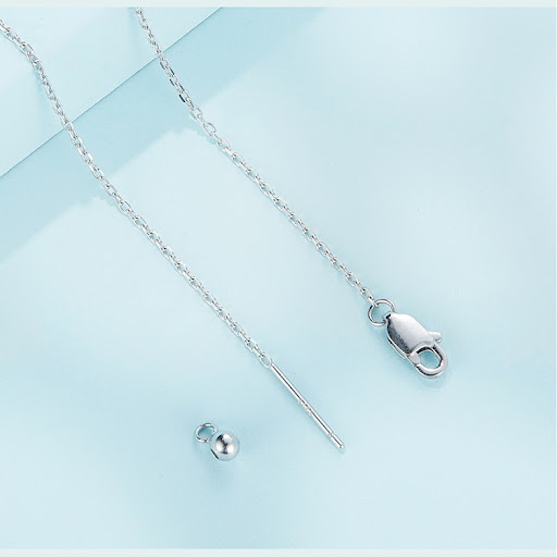 Title 11, Simple Sterling Silver S925 Fatima Hand Necklac...