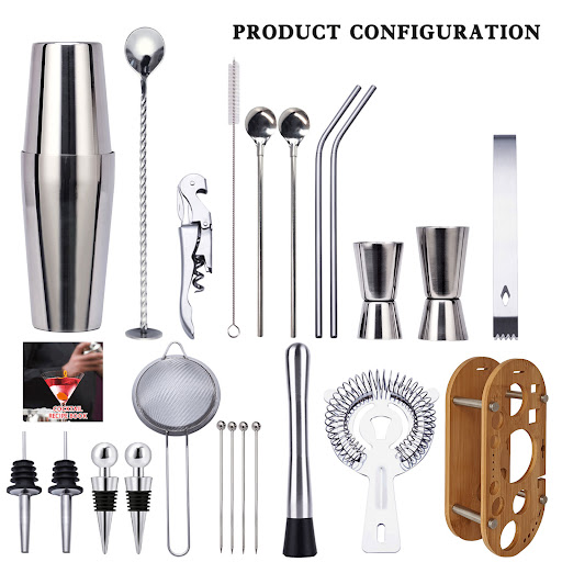 Title 1, Stainless Steel Mixer Boston 23 piece Set Craft...