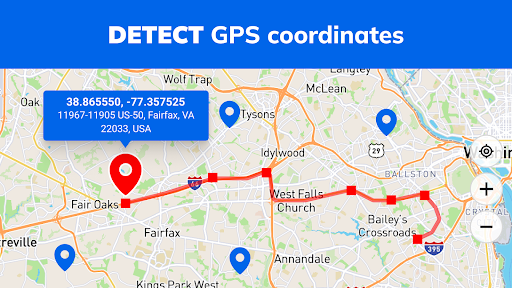 Screenshot GPS Coordinates Locator Map