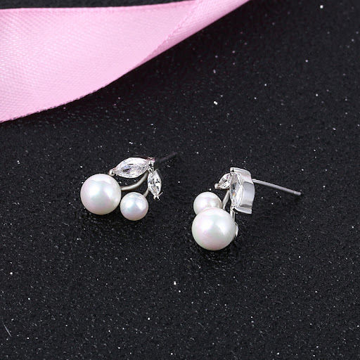 Title 12, Xhdkids S925 Silver Cherry Earrings for girls, ...
