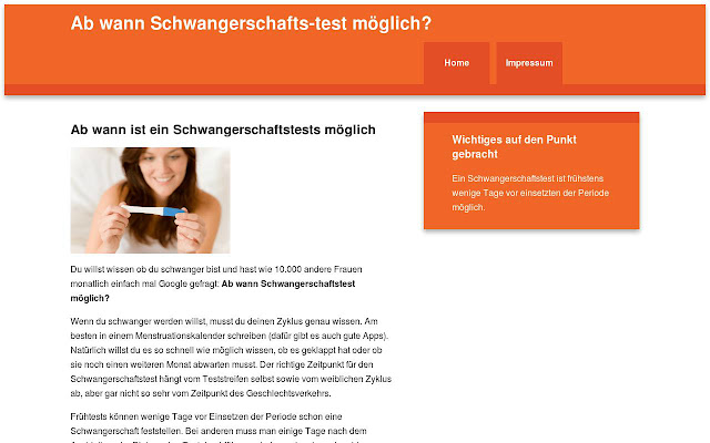 Ab wann Schwangerschaftstest chrome extension