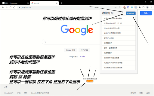 网站服务器IP - 支持IPv6、复制、更换位置、全屏隐藏