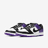 sb dunk low pro coat purple / white / coat purple / black