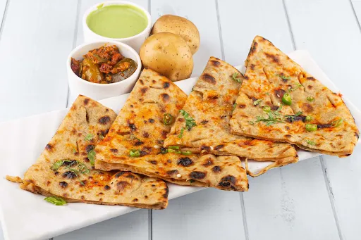 Paratha Thali With Curd