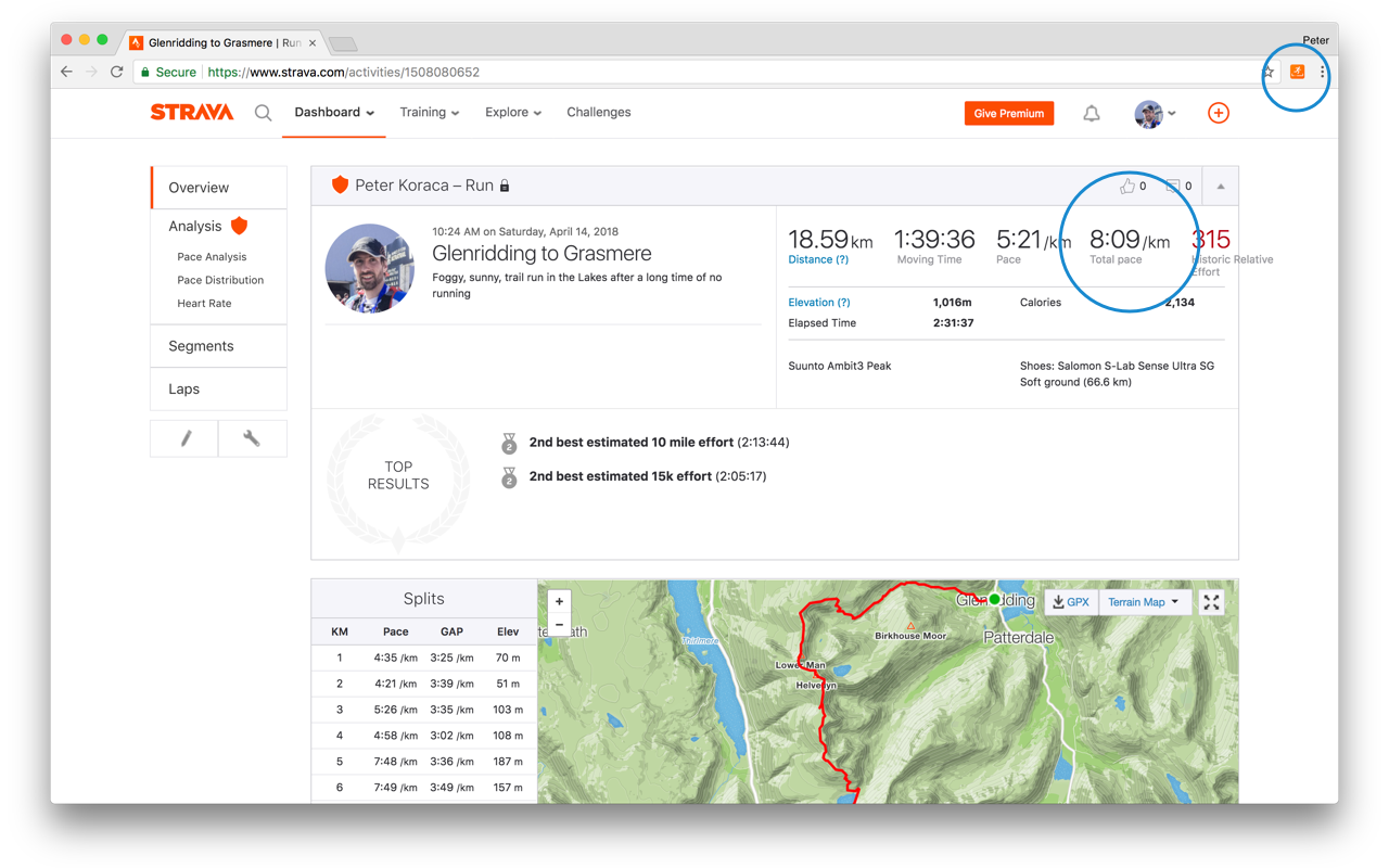 Strava Total Running Pace Preview image 3