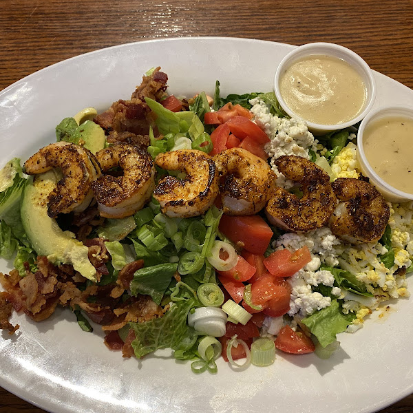 Blackened shrimp cobb salad