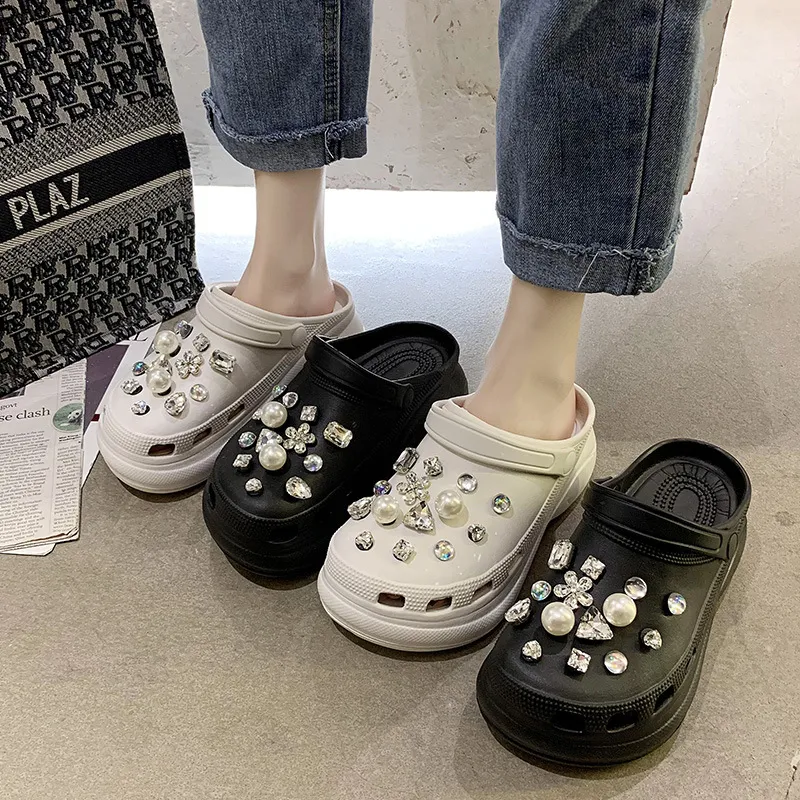 Title 2, Womens Summer Hole Shoes with Thick Sole, Incr...