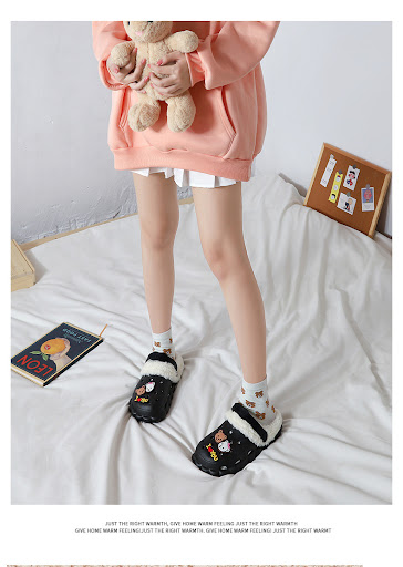 Title 7, Womens Plush Liner Thermal Cotton Slippers Set...