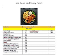 Sea Food Curry Point menu 1