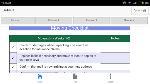 Moving Planner